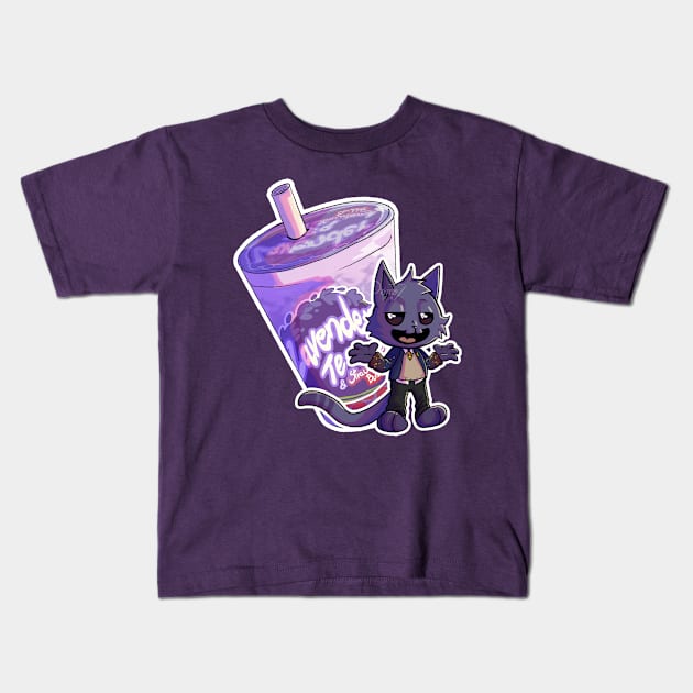 Catnap Tea Kids T-Shirt by Dolokos